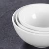 4,5-tums vit melamin skål för ris & soppa