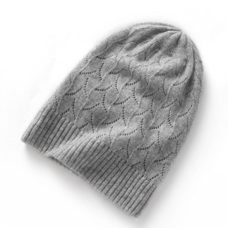 Soft Cashmere Autumn and Winter New Style Women's Double Layer Thickened Casual Ear Protection Pile Hat Fashionable Knitted Hat
