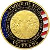 Thank You for Your Service Military Appreciation Challenge Coin Pack of 5