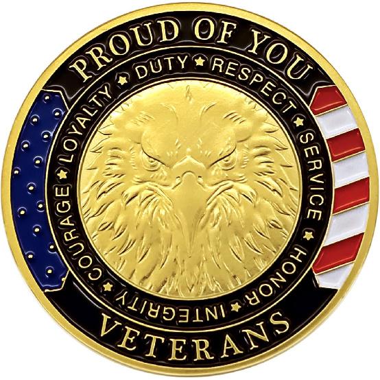 Thank You for Your Service Military Appreciation Challenge Coin Pack of 5