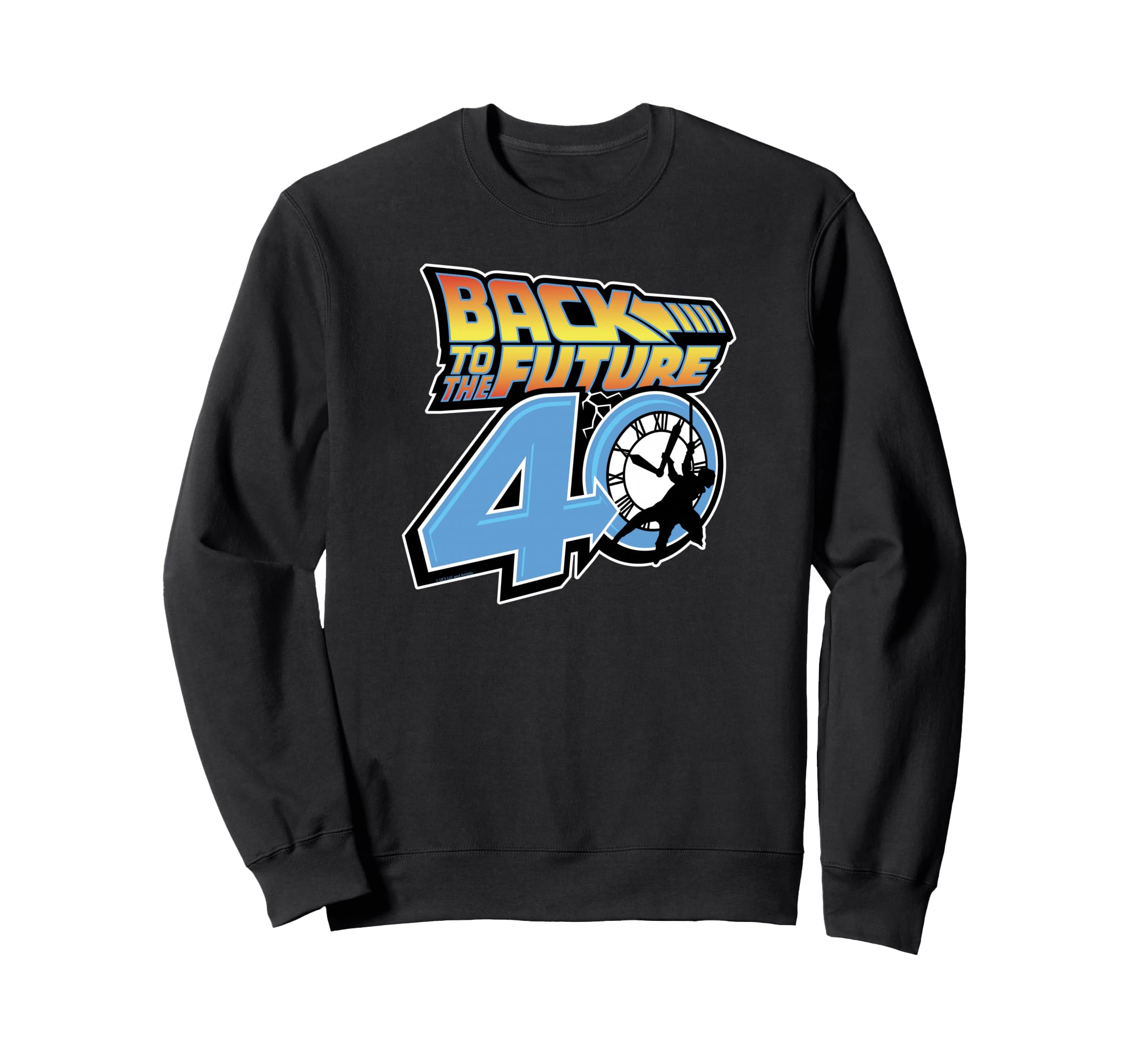 Back to the Future 40th Anniversary Clock Tower Logo Sweatshirt
