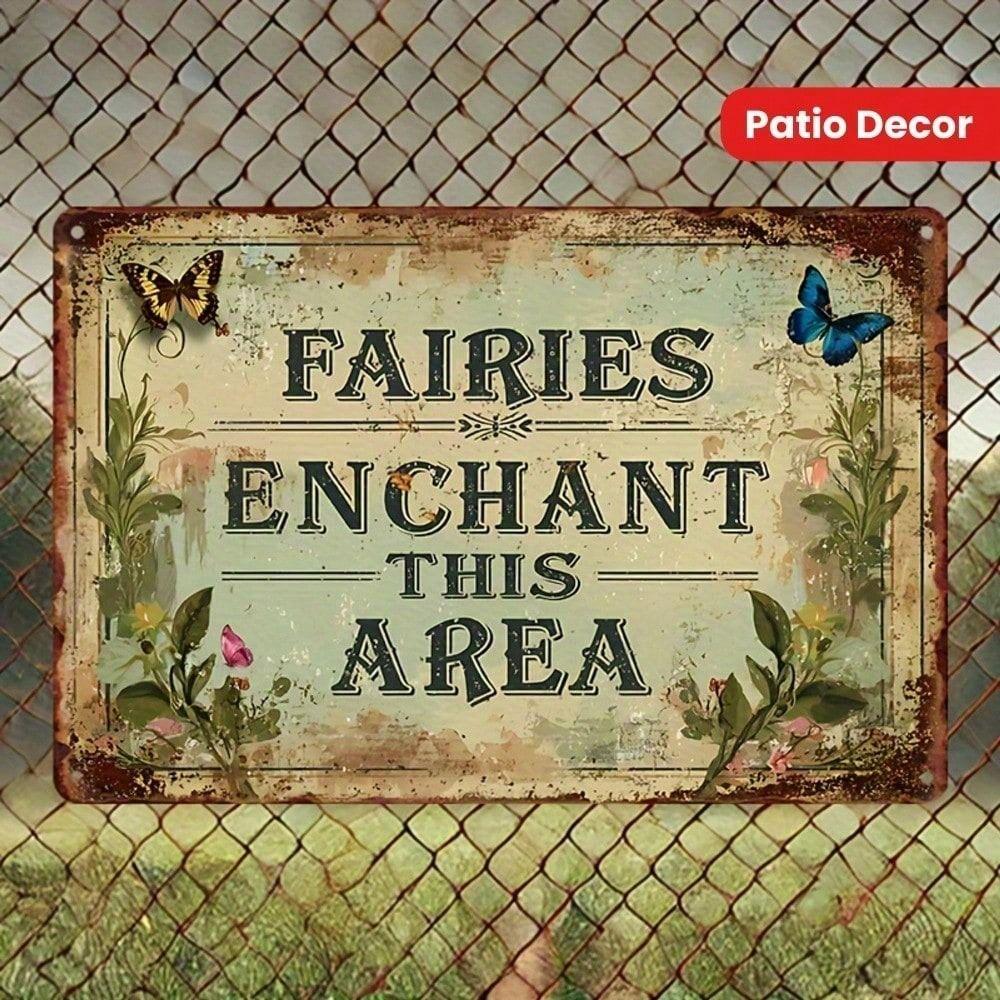 Vintage Sci-Fi Fantasy Fairy Metal Sign Wall Art Decor 20x30cm