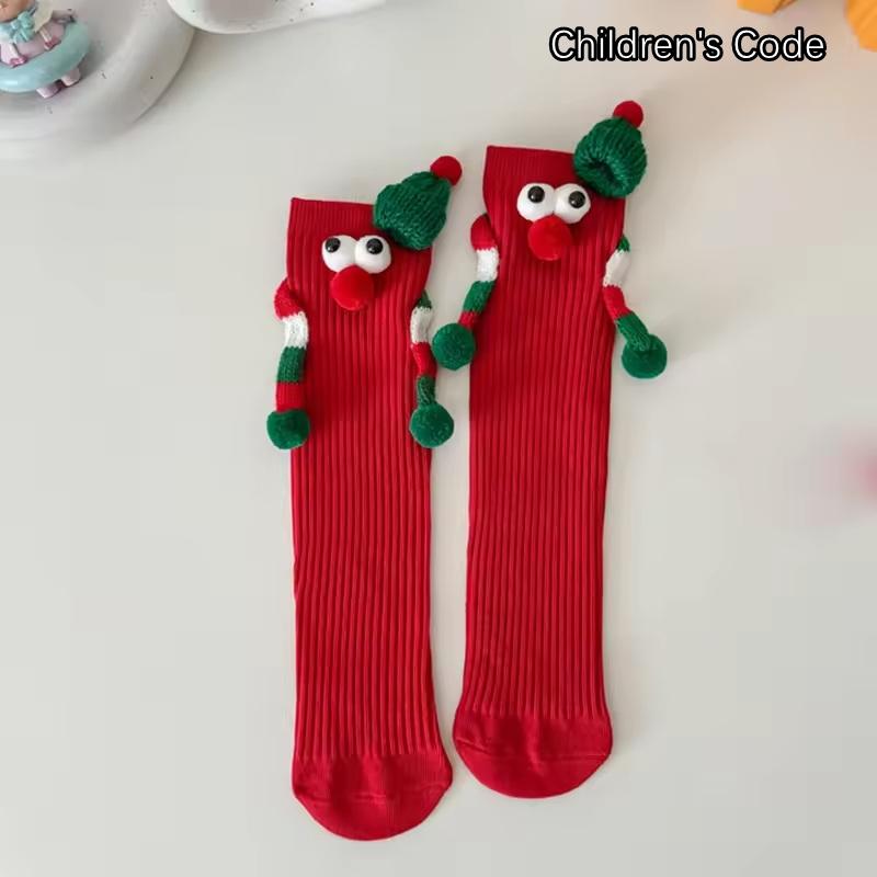 Christmas Cartoon Socks Cute Mid Tube Socks Fashionable And Versatile Men S And Women S Autumn And Winter Socks Trendy New Style S красный