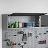 Tool Cabinet with Storage Black and Grey 100 x 25 x 35 cm