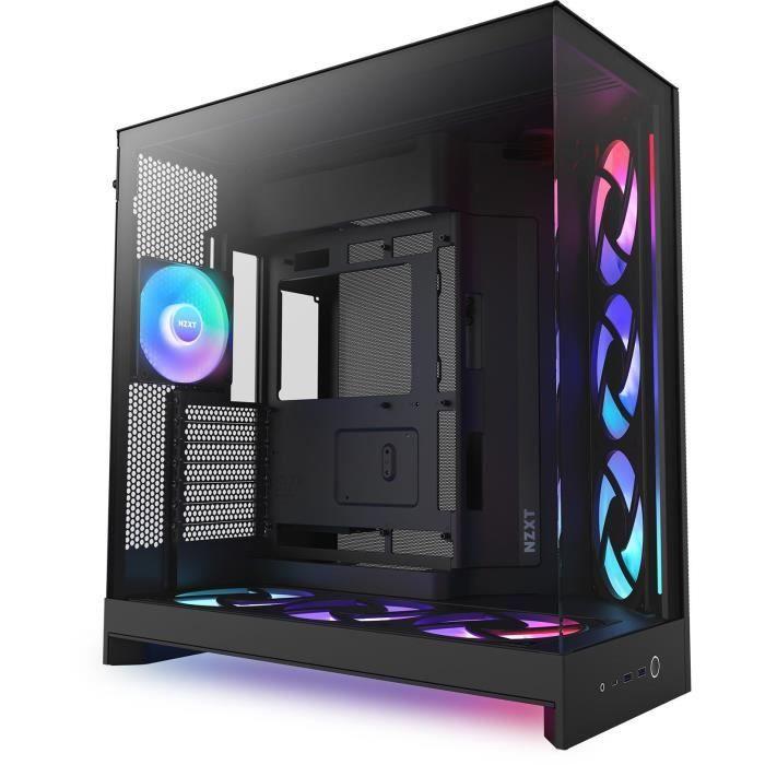 Boitier moyen-tour NZXT - CM-H92FB-P1 - H9 Flow RGB+ - Double chambre - 3 ventilateurs RGB - Noir