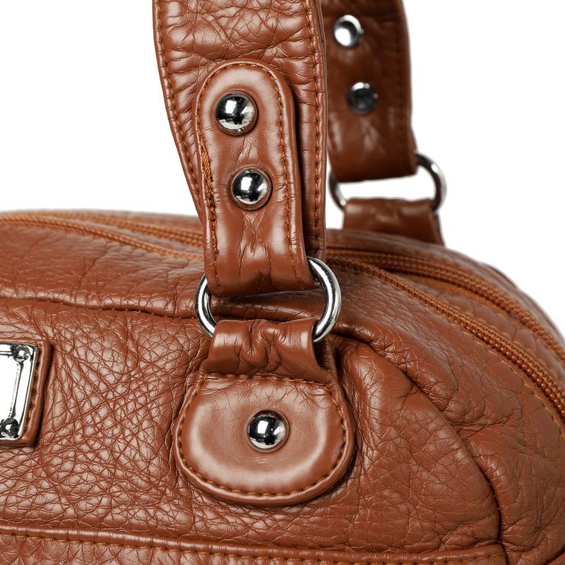 Γυναικεία Ρετρό Τσάντα Ώμου Crossbody Μεγάλης Χωρητικότητας PU Τσάντα Tote