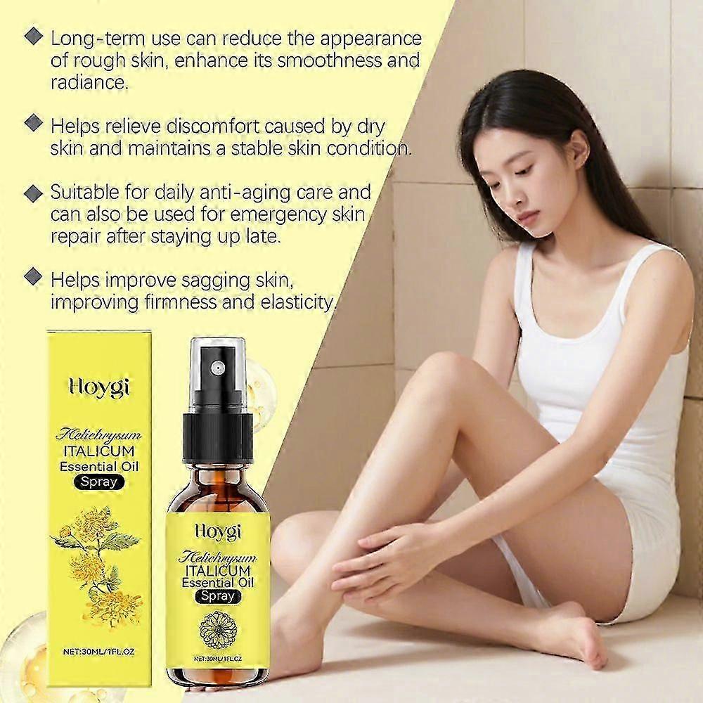 1-3X Organic-Helichrysum Italicum Essential-Oil Spray, Natural Helichrysum Italicum Extract for Anti-Aging Repair, for Daily Skincare Routine