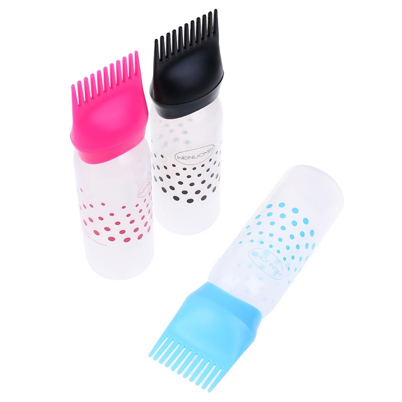 120Ml Empty Hair Dye Bottle With Applicator Brush Bottles Dyeing Shampoo Bottle