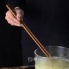 2 Pairs Cooking Chopsticks Long Frying Chopsticks 33cm Wooden Chop Stick Kitchen Extra Long Chopsticks For Hotpot Noodle Fried
