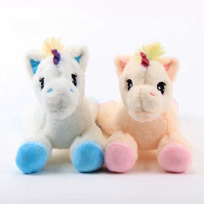 Soft Sleeping Pillow Doll Lying Unicorn Plush Toy Cartoon Stuffed Animals Cute Pink Lovely Unicorn Children Gift