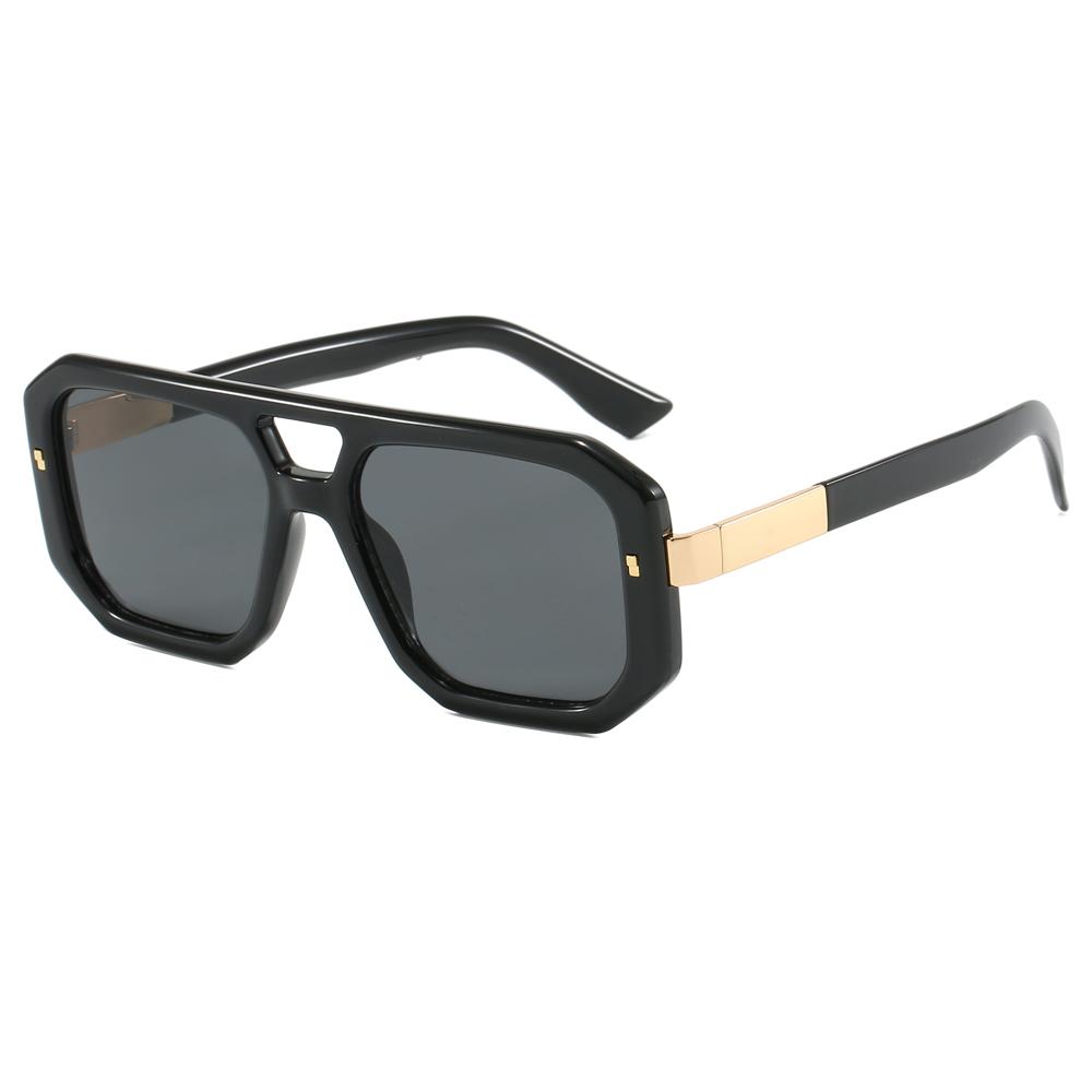 Superhot Eyewear 20935 Fashion 2024 Polygon Flat Top Double Nose Bars Shades Sunglasses
