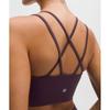 Lululemon Like A Cloud Longline BrA  Light Support  B C Cup BlACk Plum