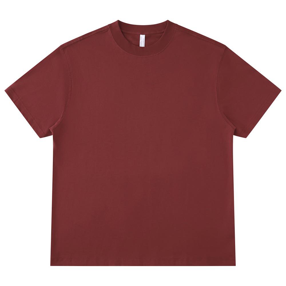 LVLV | Kids & Teens 240g Pure Cotton Loose Fit Retro Short Sleeve Parent-Child T-shirt, Class Uniform Trendy