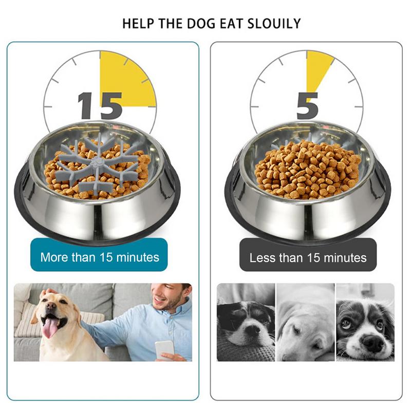 Food grade silicone non-slip slow feeding bowl slow feeding dog bowl dishwasher safe maze dog bowl suitable for fast eating dogs