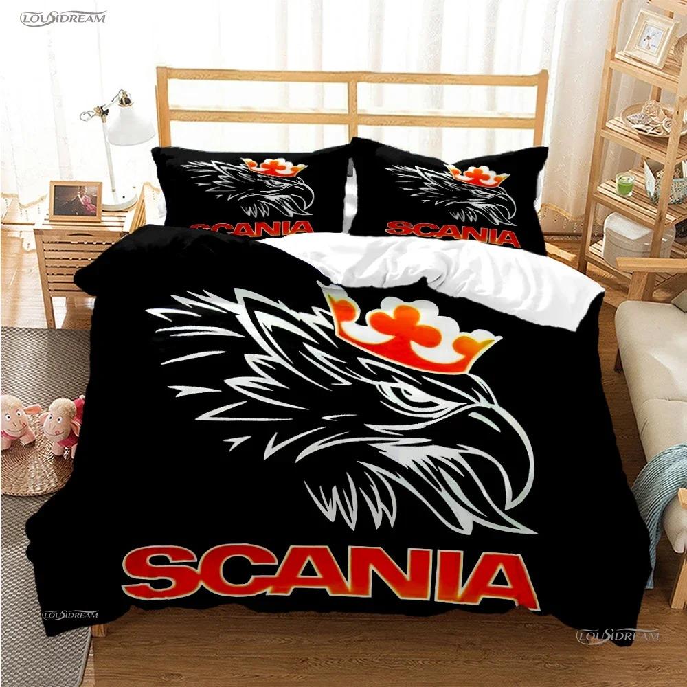 S-Scania Truck Eagle Head Duvet Cover Comforter Bedding Sets Soft Quilt Cover And Pillowcases For Teens Singledoublequeenking