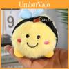 Plush Bee Keychain With Pp Cotton Filling For Bag Decoration And Gift