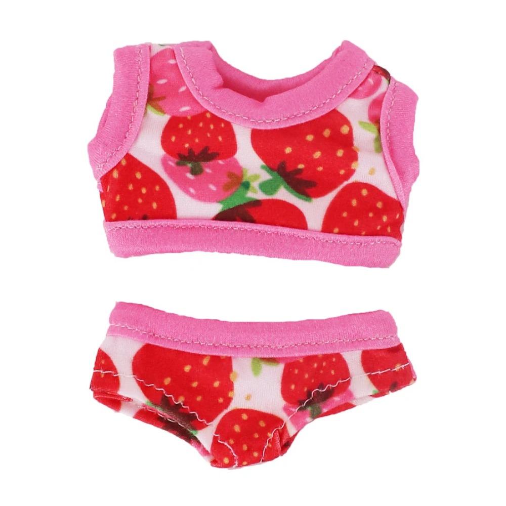 Per Vestiti per Bambola Labubu Costume da Bagno Pantofole Carine a Forma di Squalo 15-17Cm Labubu Occhiali Cappello di Paglia Accessori per Bambole Star Idol Regali per le Vacanze