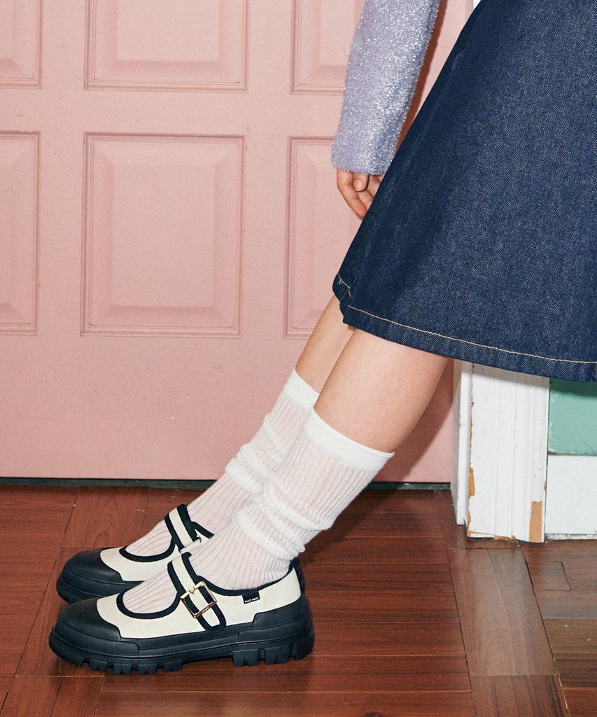 Mac Moc Cooing 4-Color Mary Jane Velcro Sneakers 3.5Cm