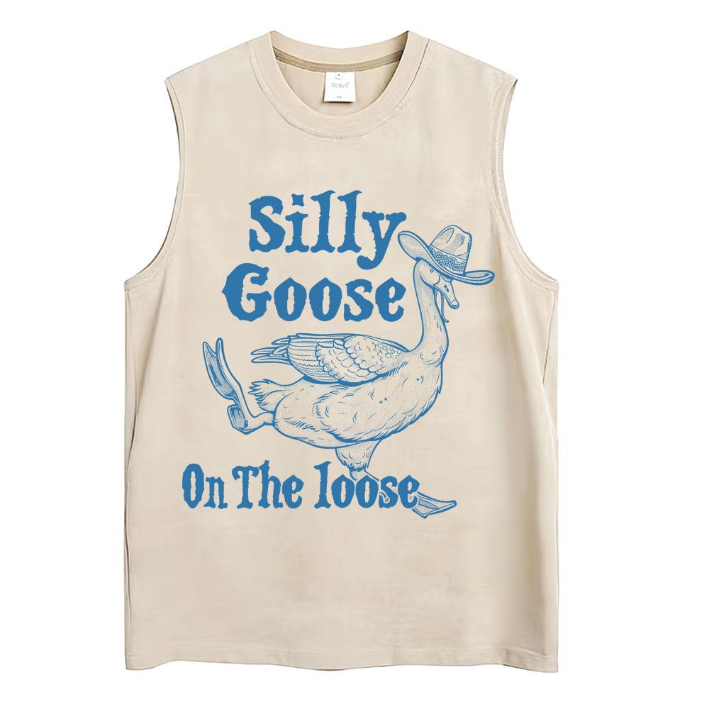

Washed Vintage Funny Goose Graphic T-Shirt Men Women Fashion O-Neck T Shirts Pure Cotton Oversized Casual T-shirts 3XL