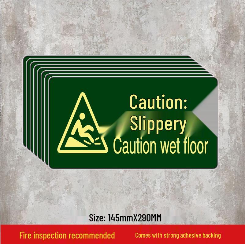 Luminous Self-Adhesive Floor Sticker for Fire Exit and Evacuation Pathway