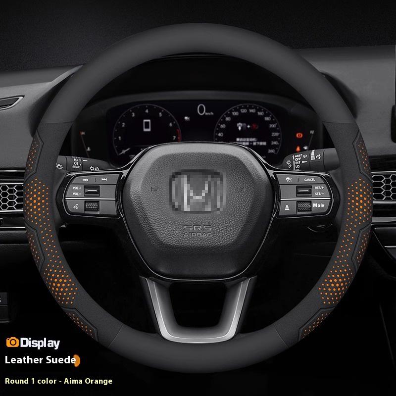 

For Honda TYPE R Accord Civic HRV CRV CITY Jazz Pilot Odyssey Spirior FIT Carbon fiber Car Steering Wheel Cover Auto Accessories