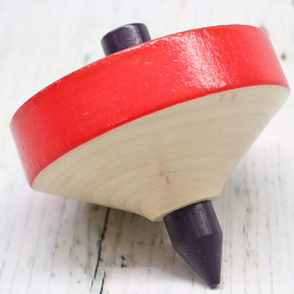 Castle Enterprise Folk Crafts Traditional Wooden Toy Throwing Inches Top, 2.5