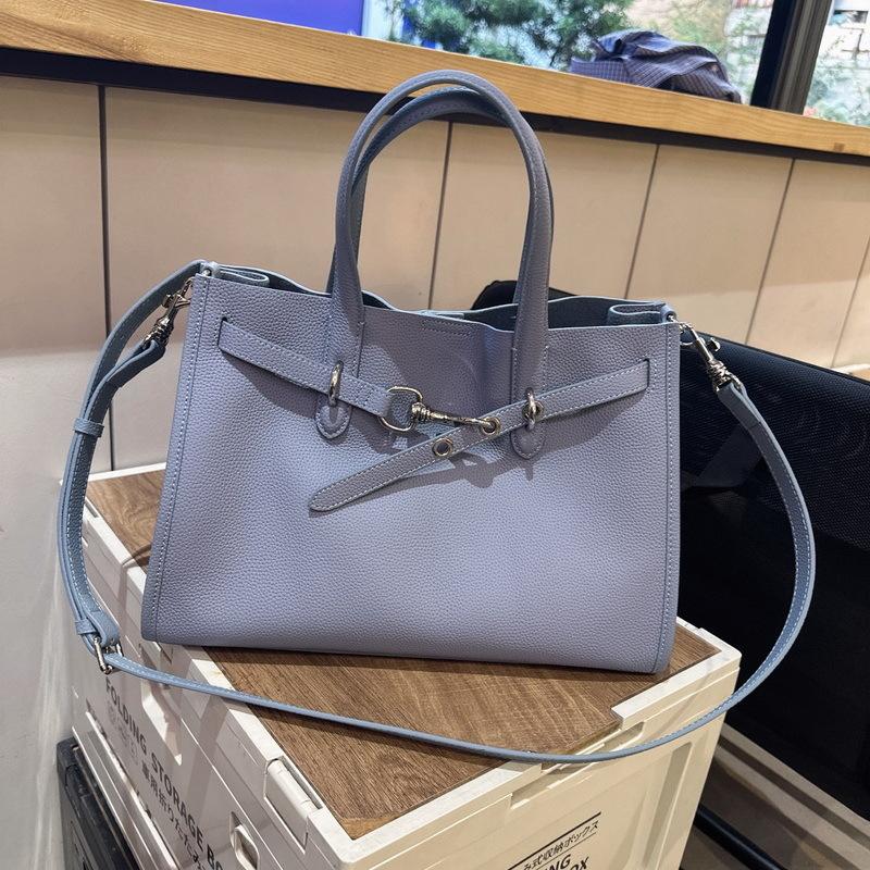 Tote Bag Women's 2025 New Leather First Layer Cowhide Versatile Premium Large-capacity Shoulder Portable Messenger Commuter Bag