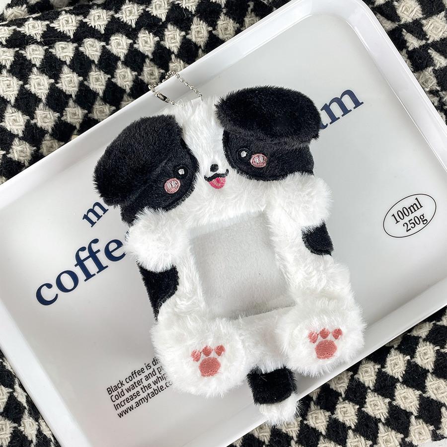 Functional And Fun Plush Dog Card Holder For School Id And Instant Keepsake Photo