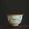 1 Pc Chinese Vintage Ru Kiln Ceramic Tea Cup Handmade Landscape Teacup Household Beauty Tea Bowl Travel Personal Teaware 50ml