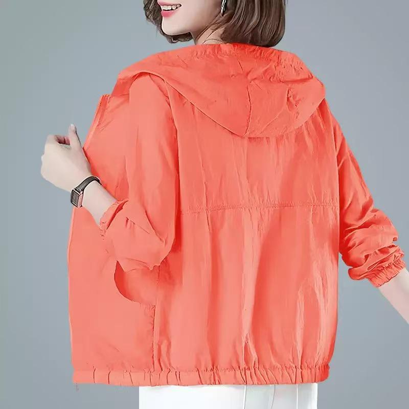 Women's Sun Protection Lightweight Long Sleeve Jacket - Style Short Casual Versatile Summer Sunscreen Shirt