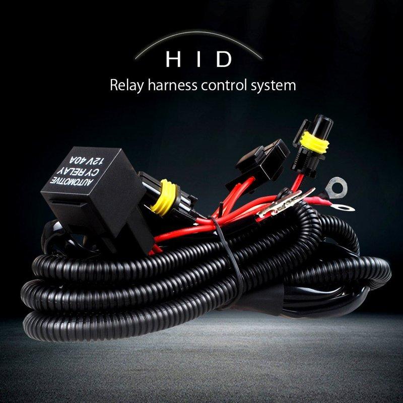 

H1 H3 Car hid xenon H7 wire harness 35/55w 9005 9006 HB3 HB4 HID Relay Harness wiring kit motorcycle 12V Headlight 9005(HB3)