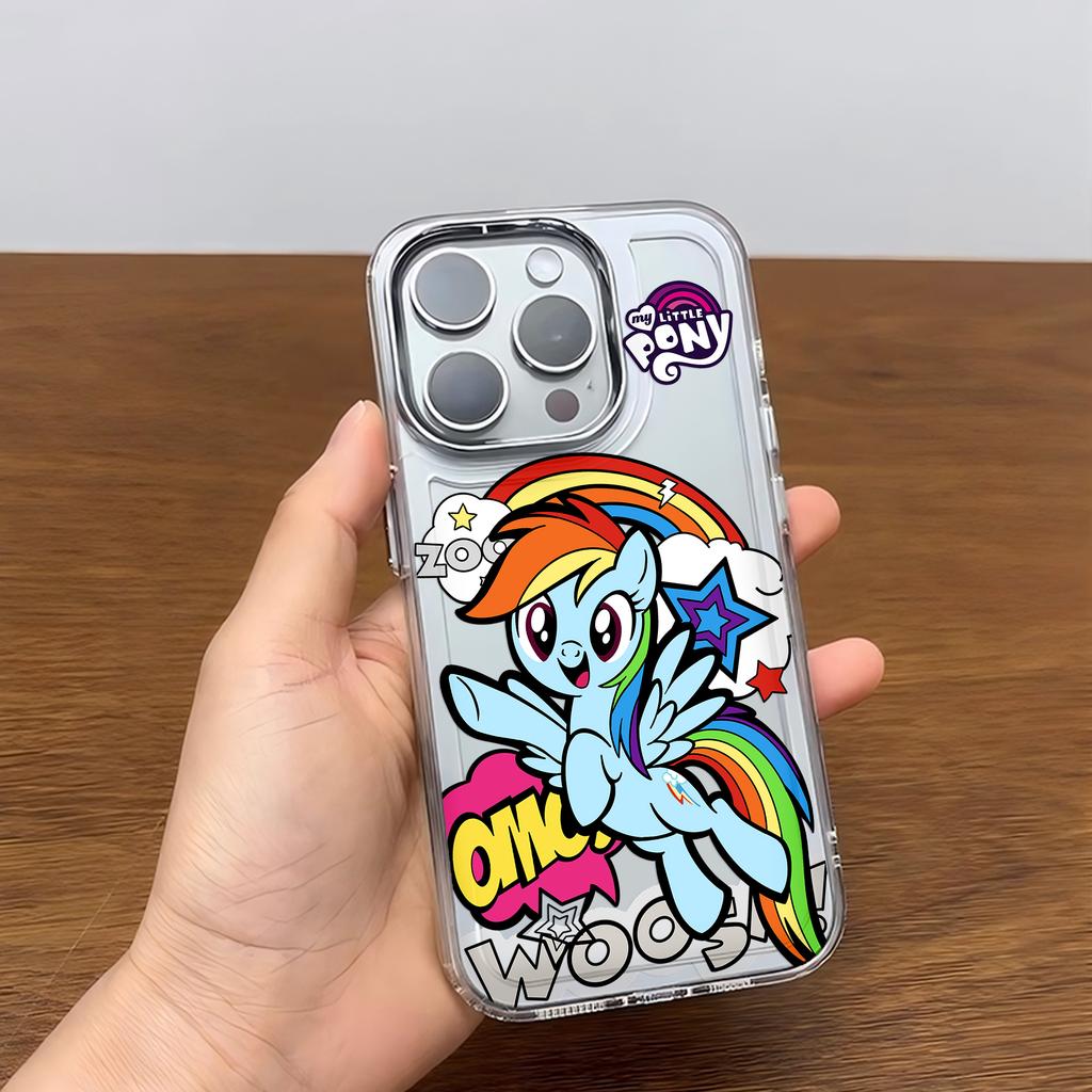 Cute cartoon My Little Pony Phone Case For iPhone 17 16e 16 15 14 13 12 11mini Pro Max X XR XSMAX 8 7 Air Plus Transparent Cover