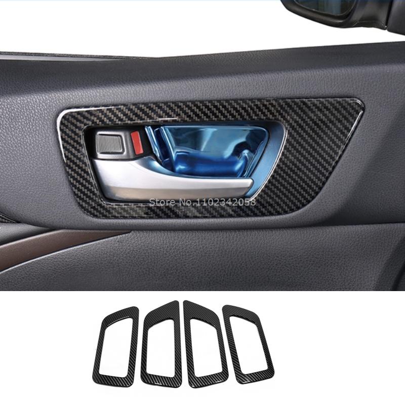 For Toyota Highlander 2015- Car Carbon Fiber Color Interior Decoration Cover window lift swtich gear shift panle Accessories