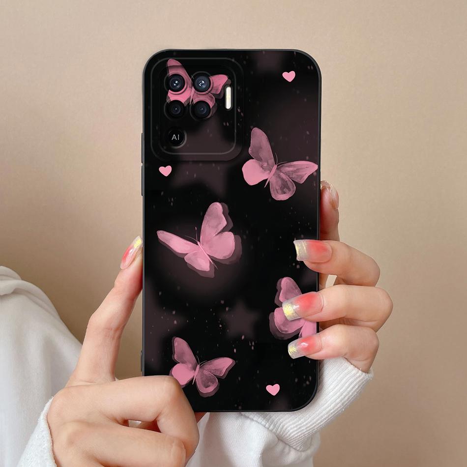 For Oppo Reno 5F 5 Lite 5Z 5K Case Cute Design Full Protection Phone Housing For Oppo Reno5 5G Soft Liquid Silicone Back Covers