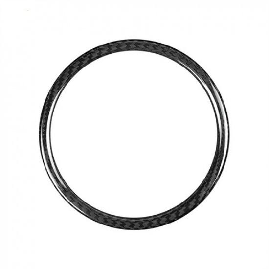 Hard Carbon Fiber Steering Wheel Decoration Sticker For Fiat 500  21 22 23