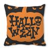 Creative Halloween Happy Letters Digital Printing Short Plush Pillow Covers for Car Sofa Office Cushion Cover Home Goods