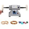 Double-Head Tabletop Cloth Wheel Polisher Small Power Adjustable Speed Double Head Polisher Desktop Jewelry Polishing Machine