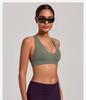 Cross-Strap Halter Neck Yoga Bra for Running and Fitness
