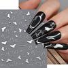 1Pcs 3D Metal Silver Bowknot Nail Art Sticker Exquisite Ribbon Self-Adhesive Nails Decals Y2K Bow Slider DIY Manicure Accesories