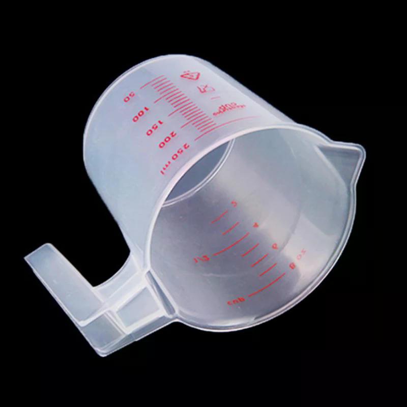 1 Stück 250ml Plastik Klar Messbecher Griff Ausgießer Haushaltsküchenwerkzeuge
