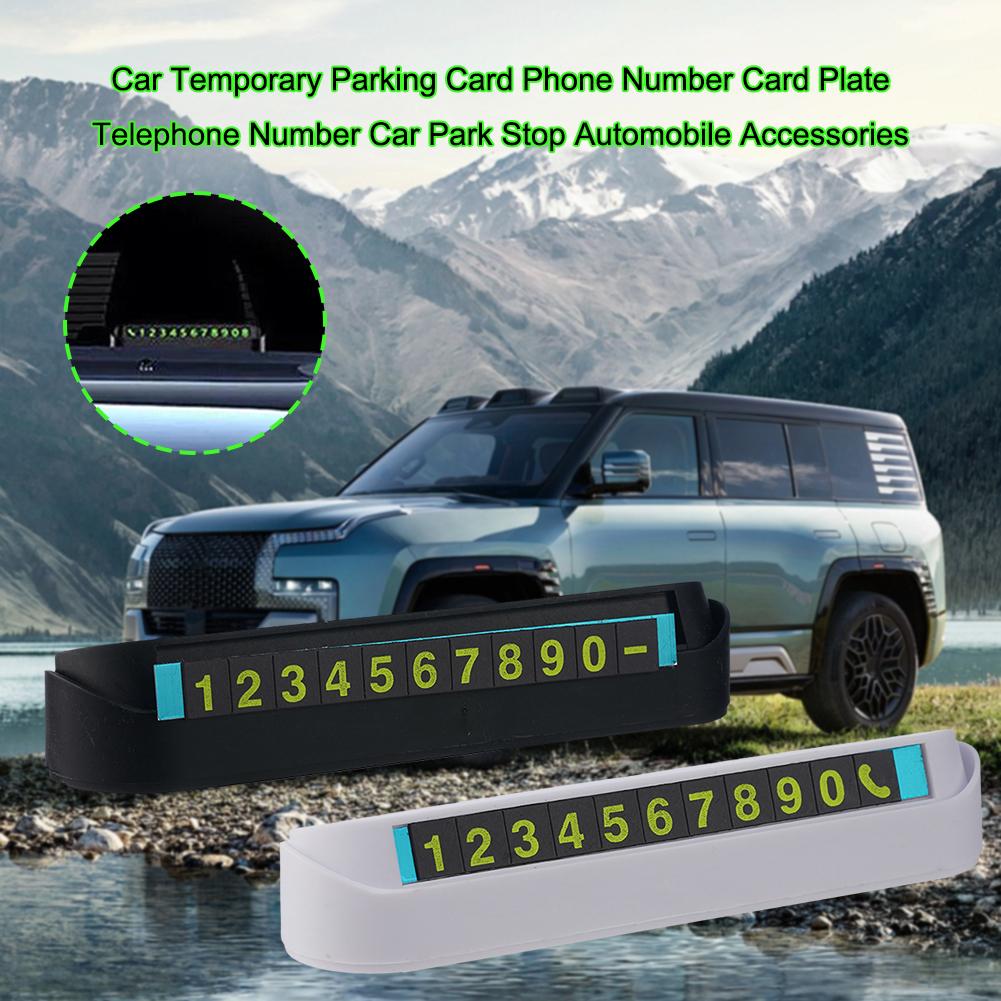 Auto Car Truck Parking License Plate Temporary Stop Car Card Parking Car Phone In Card Number Phone Plate Temporary Number Y4N4