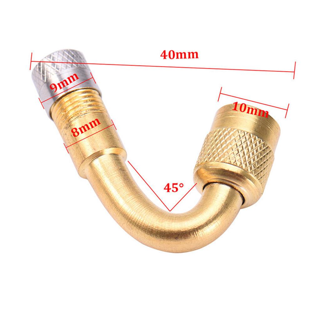 45 Degree Brass Tyre Valve Valve Stem with Extension Adapter for Car Truck Motorcycle