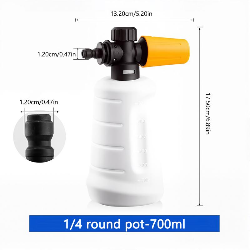 SEAMETAL 700ML Snow Foam Lance For Karcher K Series Car Pressure Washers Soap Foam Generator With Adjustable Sprayer Nozzle
