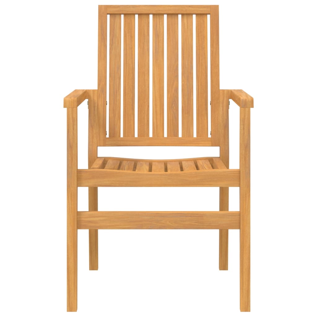 5 Piece Garden Dining Set Solid Teak Wood