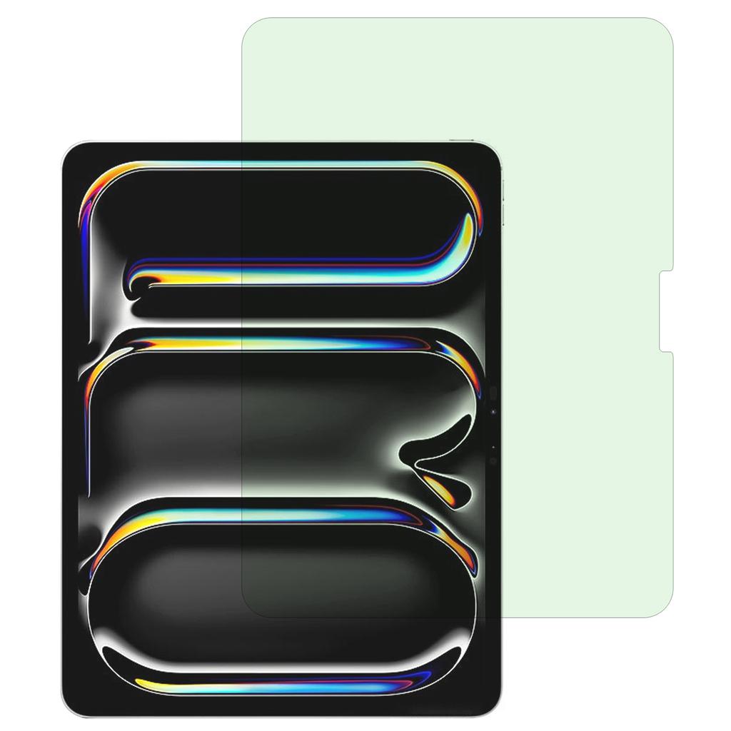 Pentru iPad Pro 11 (2024) Folie de protecție ecran Anti-Raze Verzi Protecție Ochi 0,3 mm Margine Arc Sticlă Securizată Film Tabletă