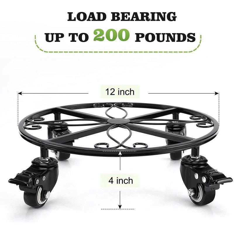 

Подставка для растений для кашпо, прочный горшок, подставка для растений, для помещений и улицы, металлические садовые контейнеры чёрный