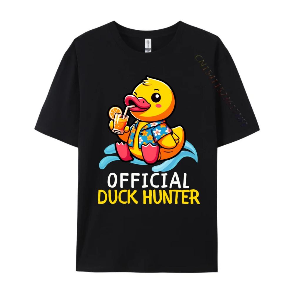 Duck Cruise Boat Shirt Rubber Duck Hunting Squad Camisas Basicas Hombre Unisexs Shirts Camisa Casual Hip Hop Polyester Unisex Tshirt