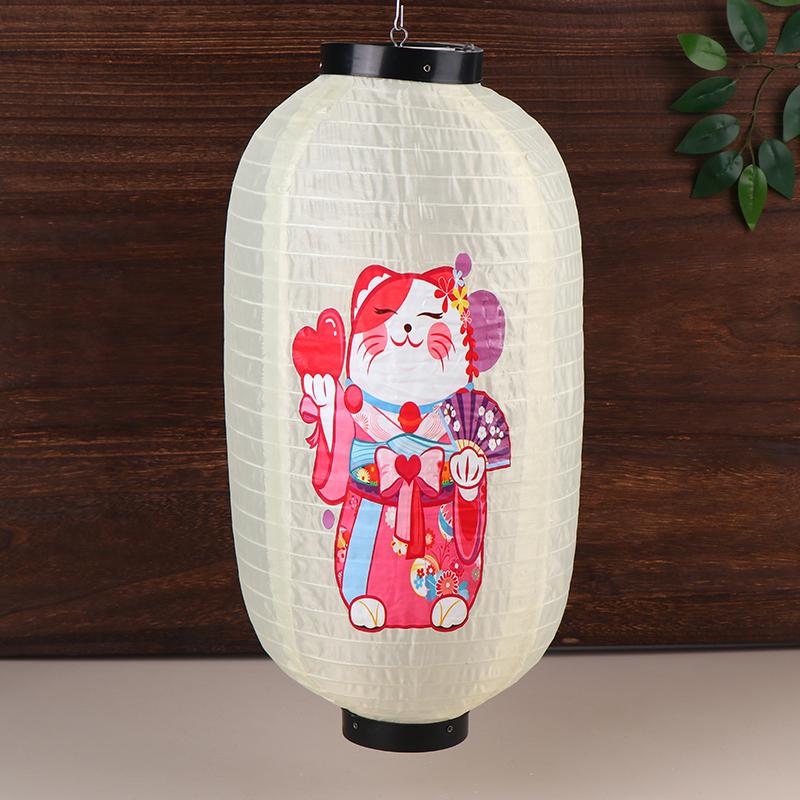 10Inch Japanese Lantern Cloth Party Decorative Lanterns Sushi Restaurant Chochin Pub Decor Necessary Household Decoration