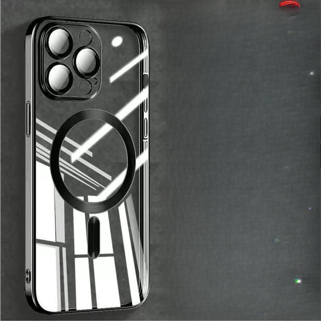 Applicable To Apple 16 Mobile Phone Case IPhone11 Electroplating Pro Max Magnetic 12 Soft 13 Pro Transparent 14 Light Cover 15