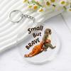 Monkey Keychain Pendant Cute 2D Flat Acrylic Pendant Punch The Monkey Holding Orangutan Plush Toy Keychain Bag Charm Gift for Friends